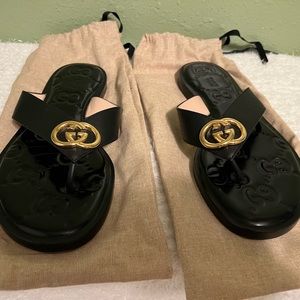 Gucci Interlocking G thong sandals